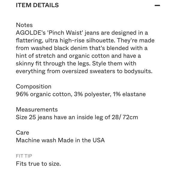 ✨AGOLDE ✨pinch waist jeans size 28 ankle length. AMAZING JEANS!! - Picture 15 of 15